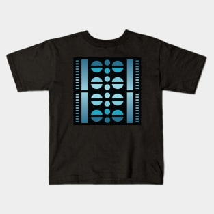 “Dimensional Planets” - V.3 Blue - (Geometric Art) (Dimensions) - Doc Labs Kids T-Shirt